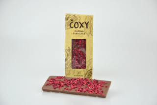 ČOXY - mléčná čokoláda s malinami 50 g